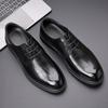 Leather Shoes Men's Leather Business Dress Men's Shoes Autumn New British Style High-end Single Shoes Men's Work Wedding Shoes