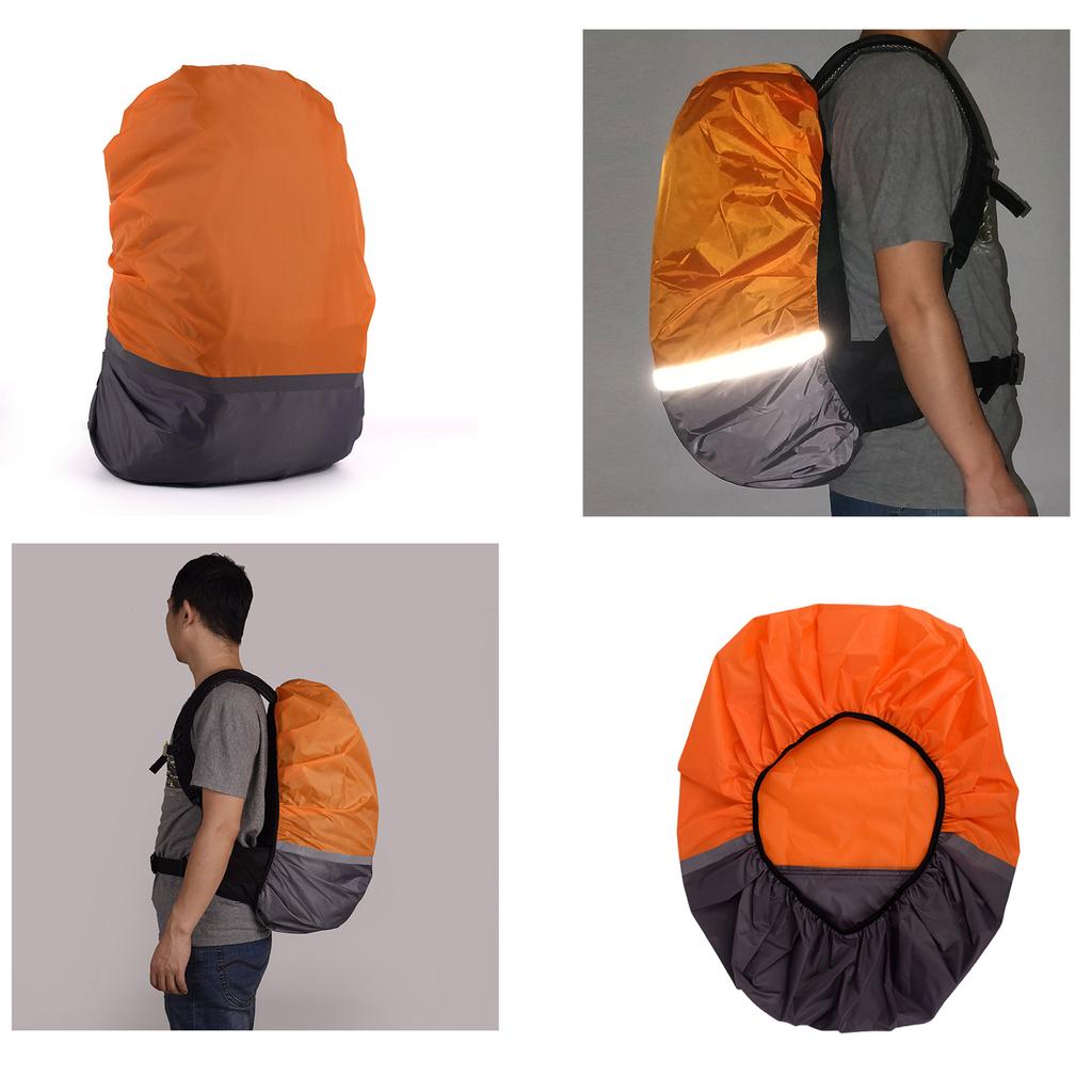 Dustproof Sport Bag Rain Cover Waterproof Backpacks Rain Cover with Reflective Strap for Hikings Camping Travelings Cycling