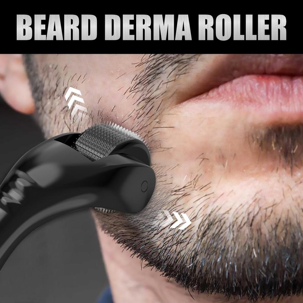 Beard Roller for Men, Moisturizing & Nourishing Beard Care Tool, Grooming Roller for Beard Hair, Shaving Cleaning & Repair Beard Comb