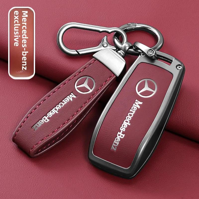 SUG2   Key Fob Cover for Mercedes Benz A B C E S Class W204 W205 W212 W213 W176 GLC MAYBACH Keyless Soft Case