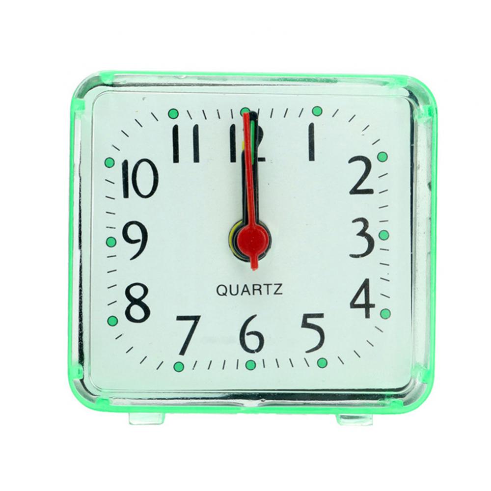 Analogue Silent Alarm Clocks Small Silent Non-ticking Analog Quartz Clock With Light Snooze For Heavy Sleepers Bedroom Office