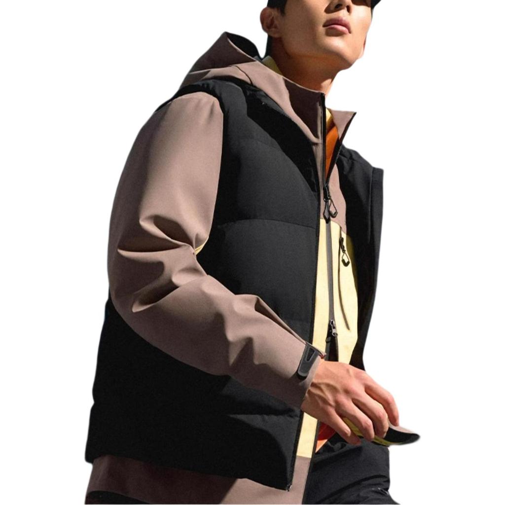 Anta Dynamic Series Letter Padded Stand Collar Vest Men Vests Basic-Black 952447903-4