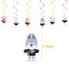 Child Skzoo Birthday Party Decoration Animal Image Flag Raising Balloon Cake Insert Supplies Round Sensory Compression Bouncy Durable Elastic
