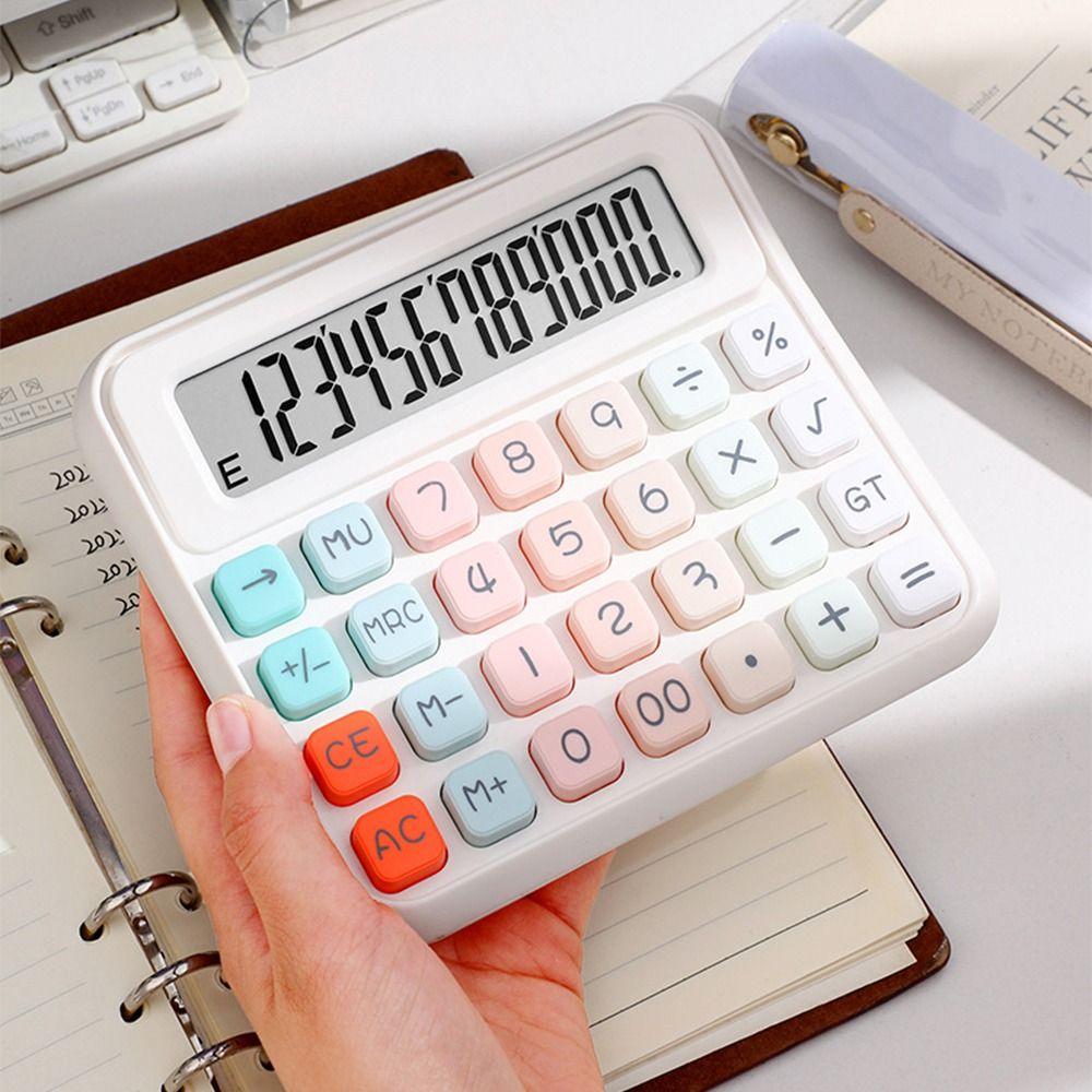 Easy To Use 12 Digits Calculator Candy Color Finance Calculator  School Stationery