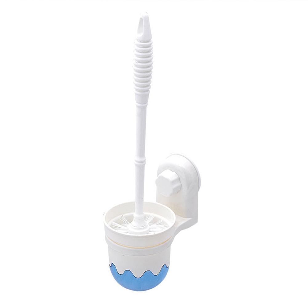 

Toilet Brush Head Holder with Suction Cup Set Cleaner Bathroom Cleaning Tool white #1
