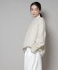 Nano Universe Waschbarer Fuchswolle Rundhals Weit gestrickter F Pullover, Damen, 037, Elfenbein, 669-5222309