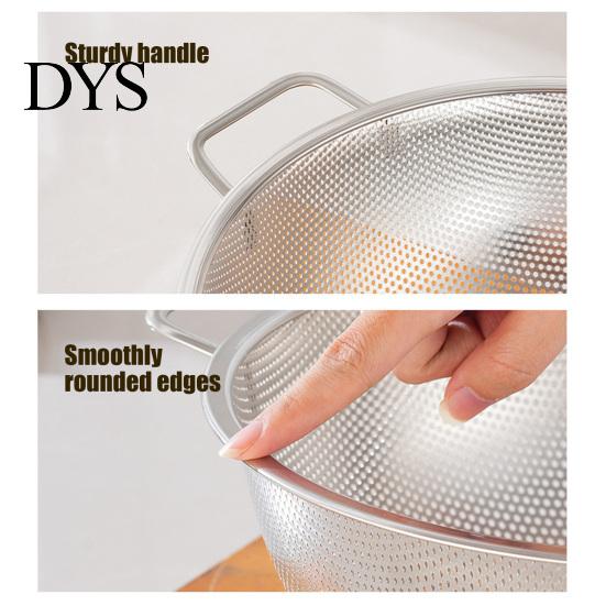 Gadget da Cucina Pratico per Scolare Cestello Scolapasta in Acciaio Inossidabile a Doppia Maniglia, Cestello a Maglia Fine Resistente, Scolapasta per Verdure, Setaccio per Lavare il Riso