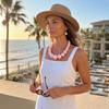 3 pcs/set Exaggerated Jewelry Set Gradient Size Drop Earrings Necklace Earrings Set  Women