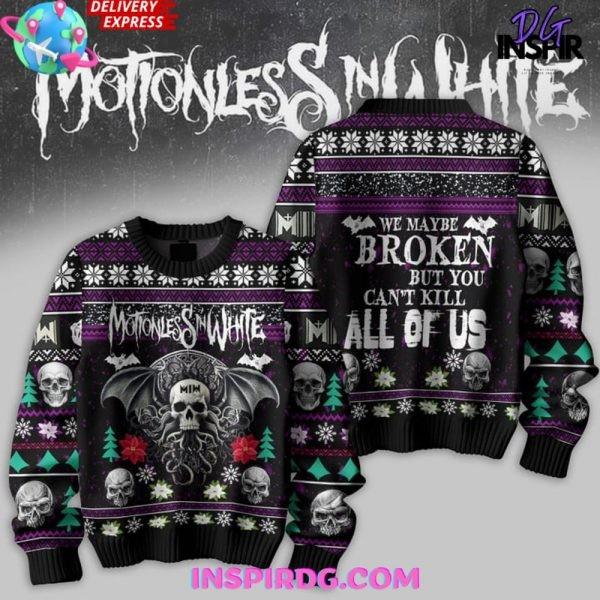 Motionless In White Knitted Special Ugly Sweater Unisex T-Shirt M
