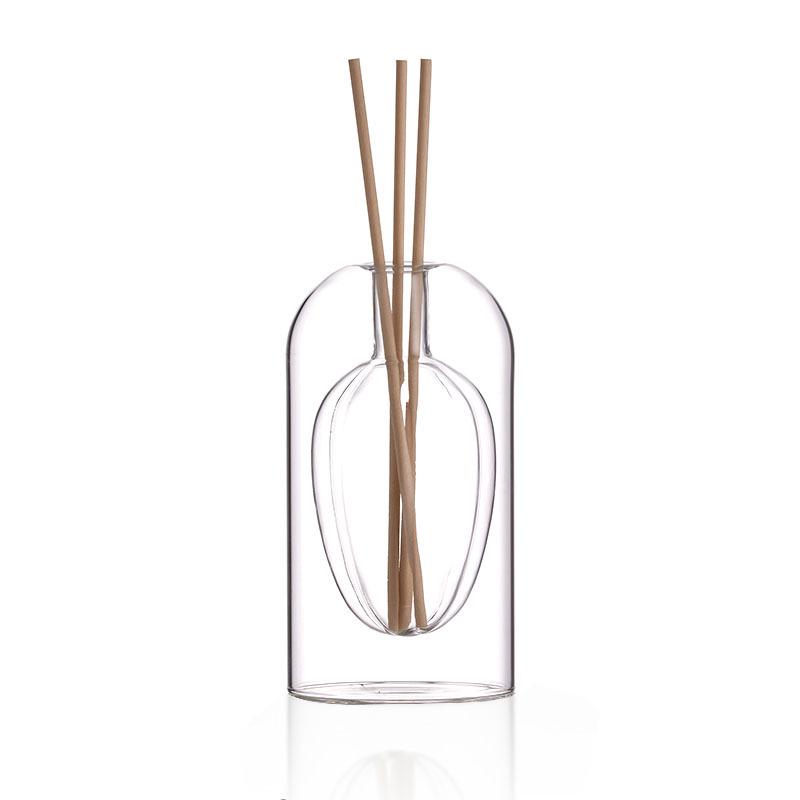Simple Luxury Aroma Glass Vase - Muji-Inspired Essential Oil Holder