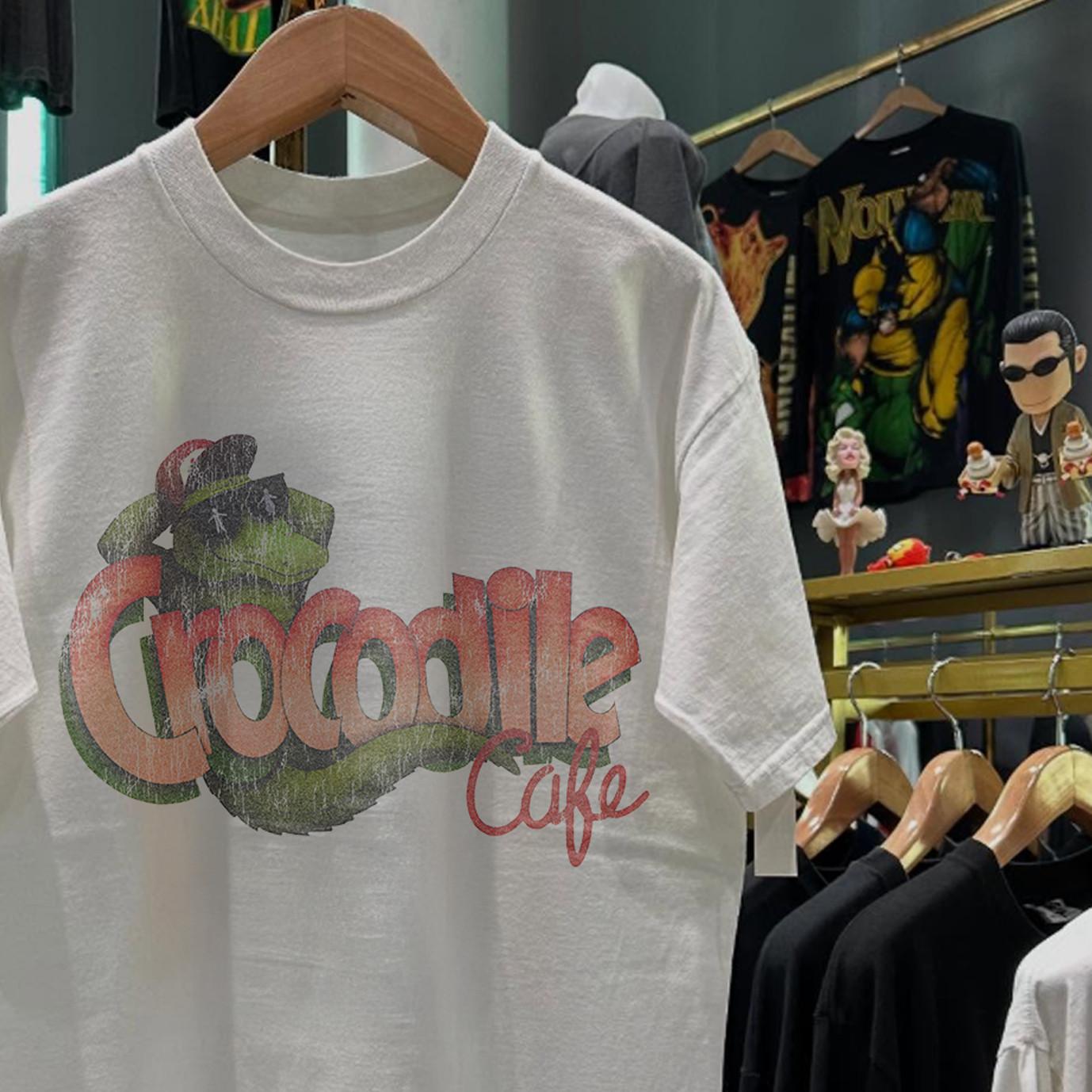 90S Crocodile Cafe Promo T-Shirt White XXL L