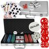 [PAQUETE][5] Set de Póker Texas 300 Fichas 2 Barajas 5 Dados U525N