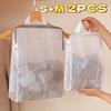 2pcs S+M Size Mesh Laundry Storage Bags - Large Capacity, Hanging & Breathable, Zippered, Ideal for Underwear, Socks & Clothes, Durable Polyester