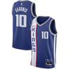Nike NBA Swingman Jersey V-Neck Straight-Cut Sleeveless Sports Basketball Vest Men Tops Rush-Blue DX8518-401