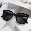 Fashion Korean Personality Ins Trend Black Square Frame UV400 Sunglasses for Unisex Street Sunglass Lentes De Sol Mujer