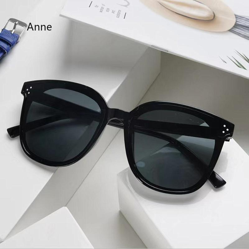 Fashion Korean Personality Ins Trend Black Square Frame UV400 Sunglasses for Unisex Street Sunglass Lentes De Sol Mujer