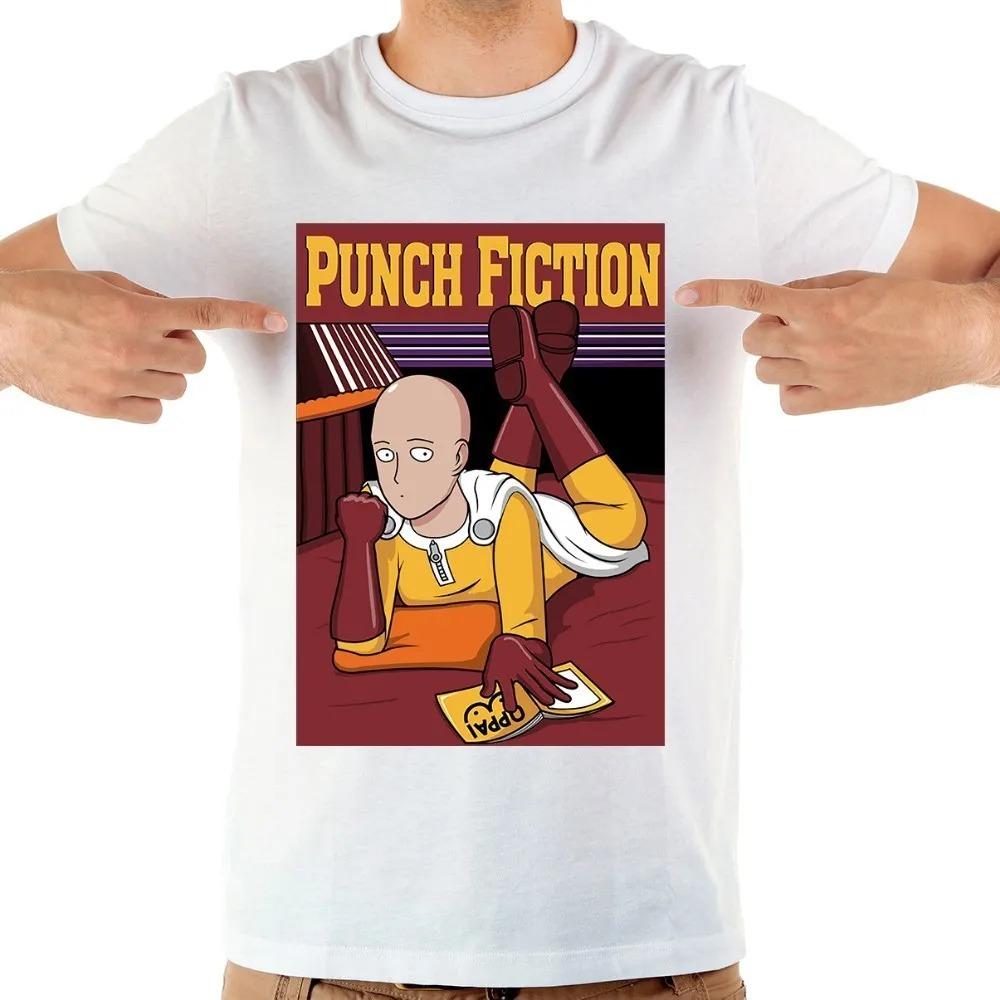 One-Punch Man Saitama Serious Punch Manga Panel T-Shirt, Unisex Anime Streetwear Tee, 100% Cotton Casual Short Sleeve Top
