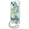 Etui do iPhone 13 mini Guess Flower Strap Zielone