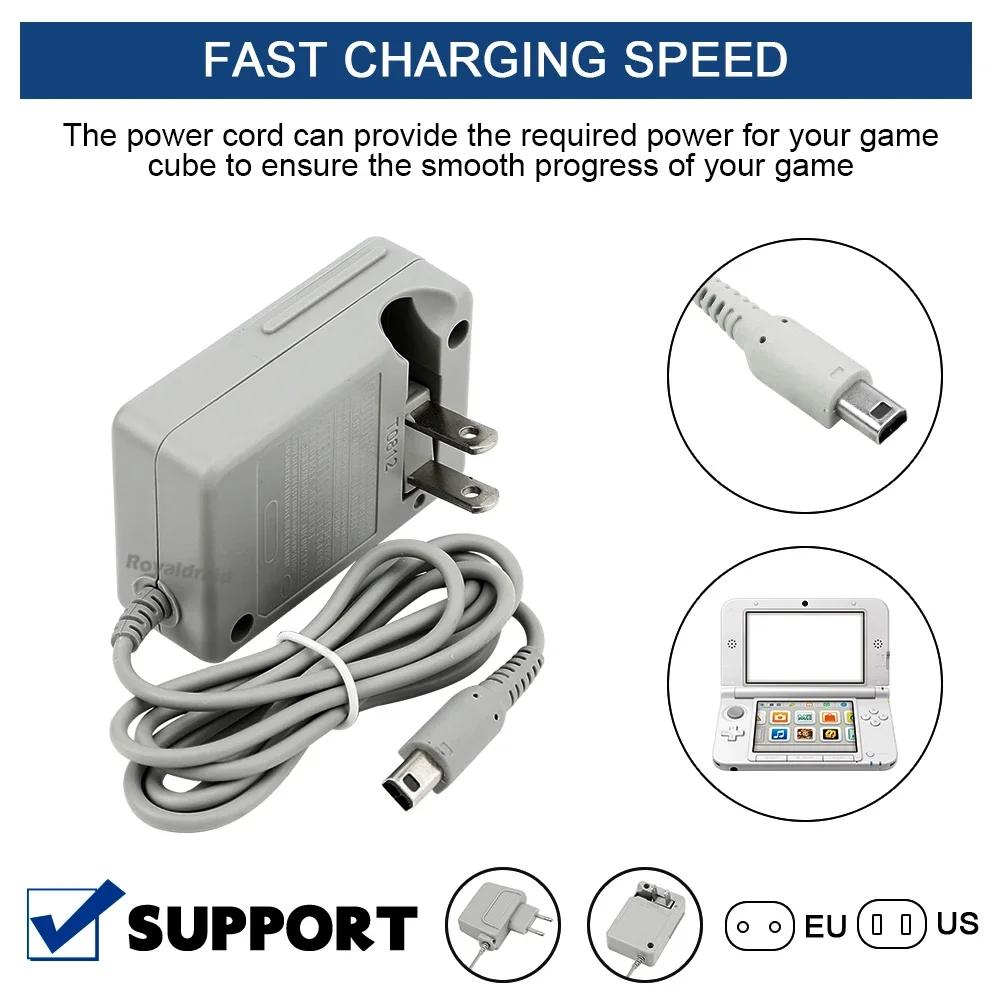 EU US Plug 100-240V Home Travel Wall Power Supply AC Adapter Charger for NEW 3DS XL/2DS XL/3DS XL LL/3DS/2DS/NDSI/NDSI XL