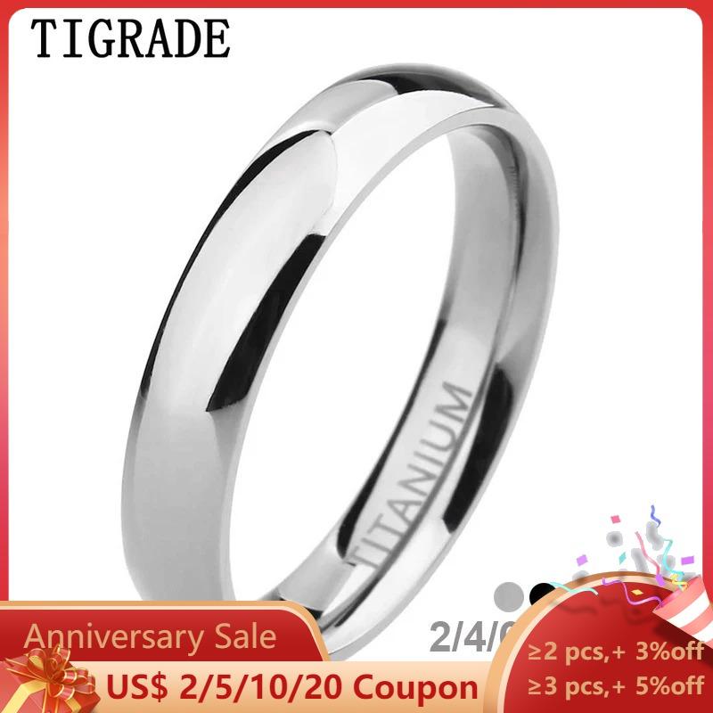 2/4/6/8mm Mens Wedding Band Polished Women Titanium Simple Engagement Classic Rings Black Silver Color Lady Anel 3-15