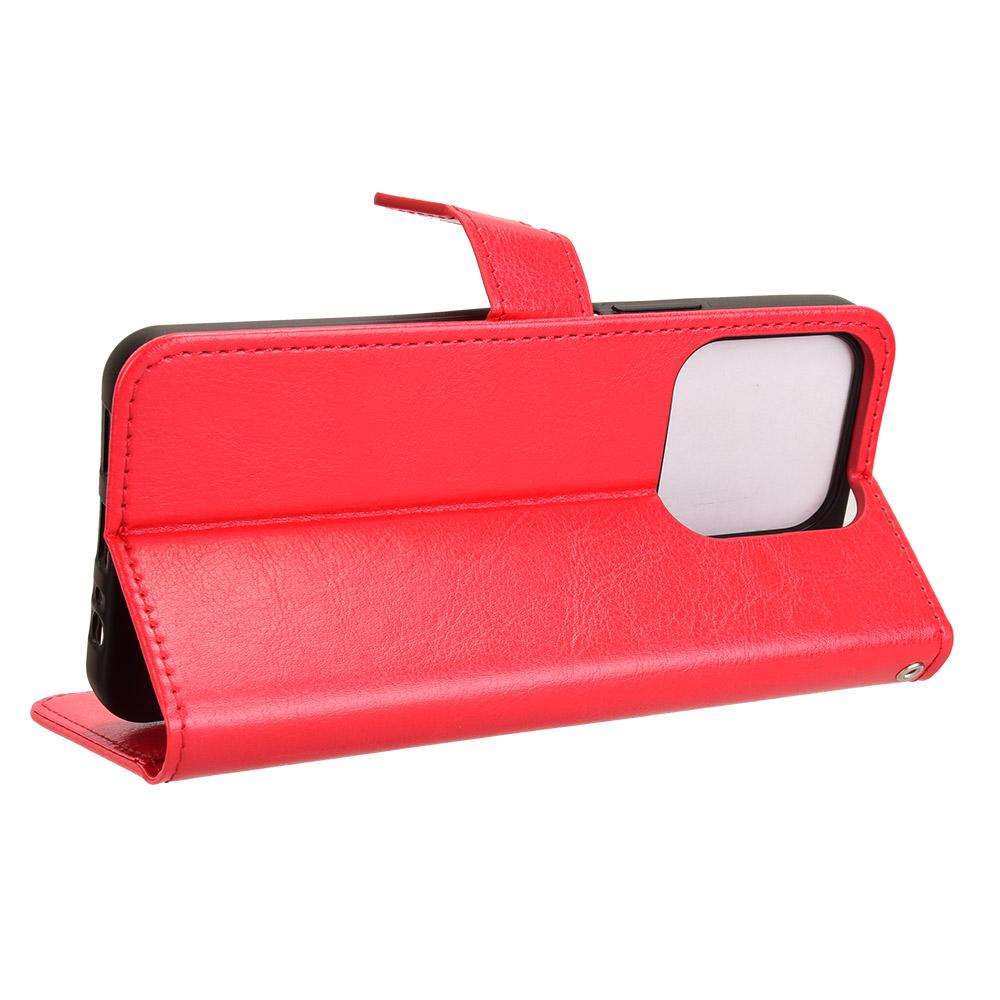 For Honor X6b 4G Phone Stand Case Crazy Horse Texture PU Leather Cover Wallet