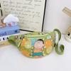 Kid Fashion Chest Bag With Crayon Shin Chan And Nene Print Designs For Daily Use