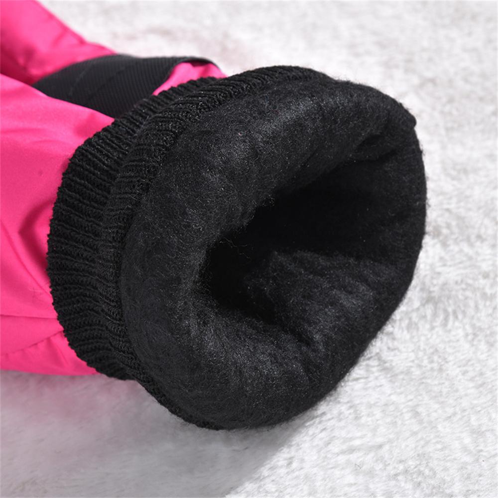 Winter Style Outdoors Ski Glove Designed For Unisex Plush Thickening Warm Moisture-Proof Windbreak Ride Keep Out The Cold Cotton Glo Practical Use