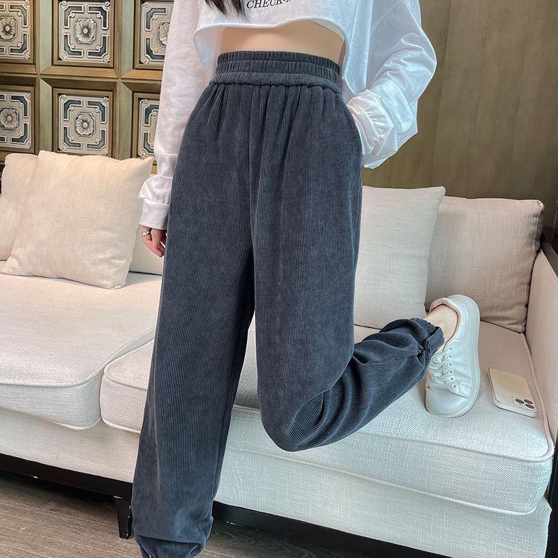 

Women s Versatile Harem Carrot Sweatpants - Thick Spring/Autumn Style S (80-95 jin)