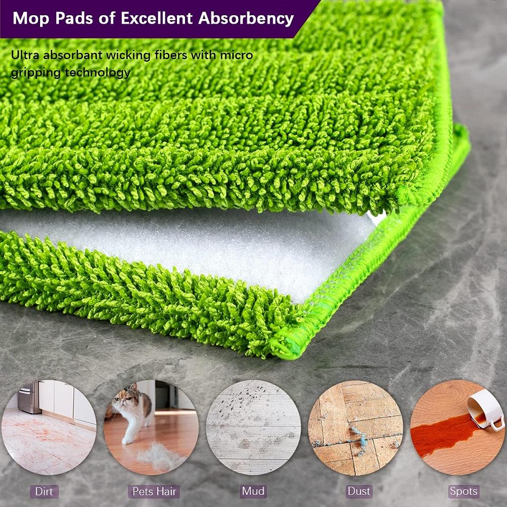 Reusable Microfiber Mop Pads For Swiffer Wet Jet Pads For Wet And Dry Sweeping Washable Household Cleaning Dust Pads Cloth 1PC