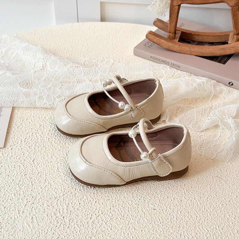 Spring 2026 Girls' Leather Mary Jane Princess Shoes - Soft Sole Performance Style