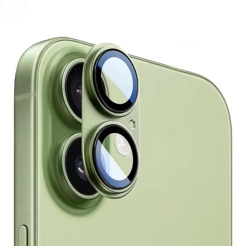 

For iPhone17 iPhone 17ProMax Air iPhone air Aluminum Alloy Glass Camera Protectors Metal Ring Back Sticker Lens Protective Film iPhone 17