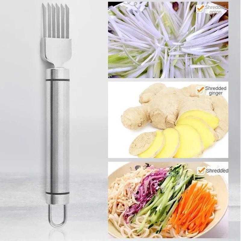 Onion Garlic Cutter Knife Cut Onions Slicer Shredder Garlic Crusher Vegetable Cutter Knife Shred Tools Slice Kitchen Accessories
