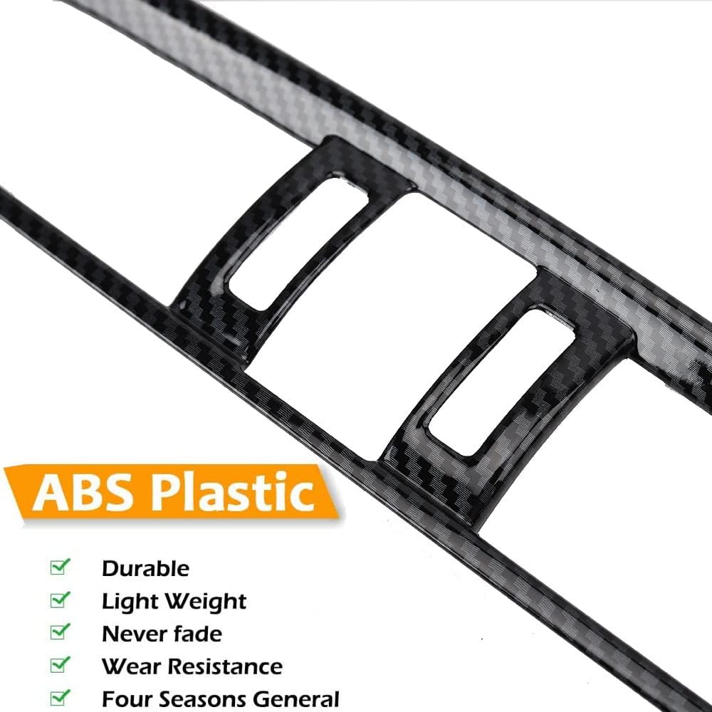 LEXLEY Carbon fiber Style Center Console Middle Air Vent Trim OEM Decoration Cover For Toyota 2019-2024 RAV4 Liminid/XLE preminm/adventure/TRD