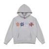 Women Casual Floral Embroidery Hooded Loose Long Sleeve Pullover Sweatshirt