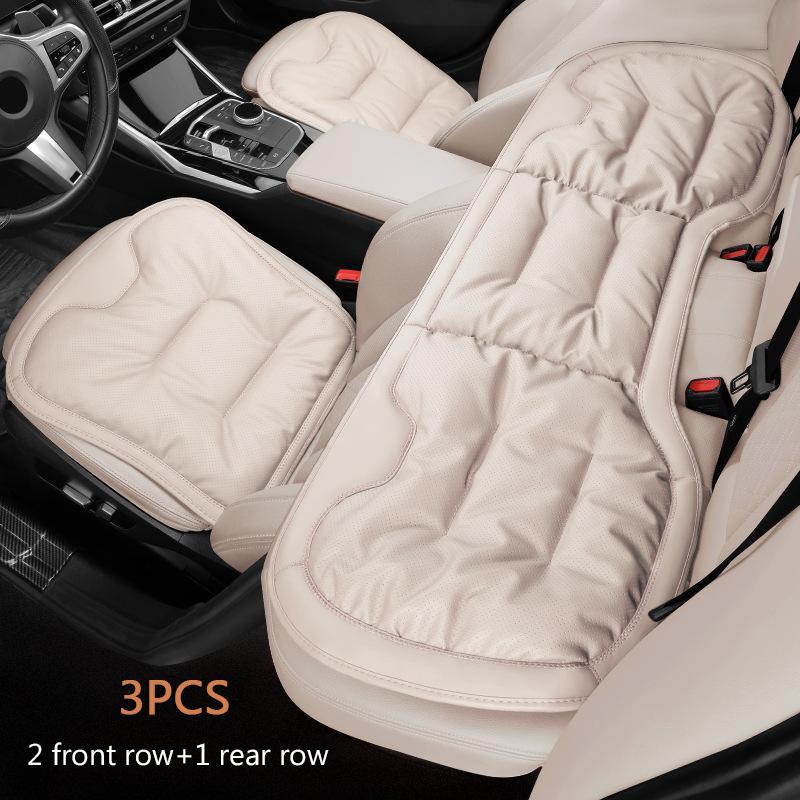 NAPPA Leather Car Seat Cushion For Driving ,For Tesla Model 3 Model Y L Model X Non-Slip Bottom Protector Breathable Covers