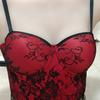 French Sexy Royal Sister Wind Lace Sling Vest Short Can Be Worn Outside Bra Fixed Chest Pad Fish Bone Tube Top