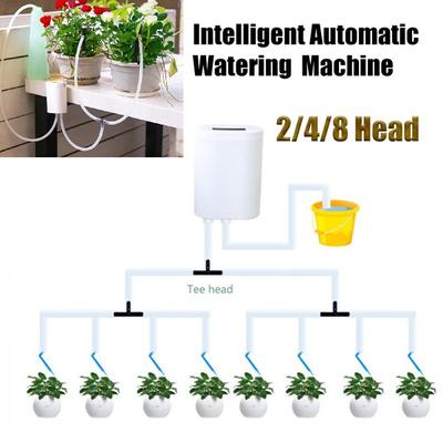 New 8/4/2 Head Automatic Watering Controller Drip Irrigation System Garden Home Flowers Plants Self Water Kit Timer System Outdoor