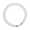 Shijia Pearl Double-Layered Necklace with Detachable 8-Shaped Buckle – Versatile Styles, Hemp Gray Chain.