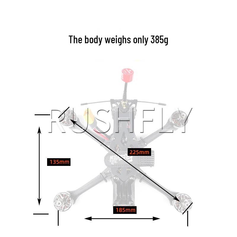 RUSHFLY 5-inch FPV Racing Drones (CN Version)