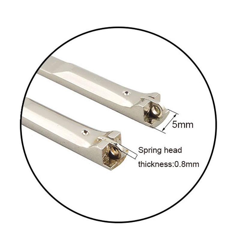 1 paio 4mm 5mm Larghezza Molla Metallo Occhiali Aste Gamba Occhiali Asta Flessibile Con Punta Accessorio di Ricambio T05W T04W