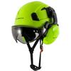 LOEBUCK American Style Construction Work Safety Helmet with Goggles and Noise-reducing Industrial Protective Soundproof Earmuffs Hard Hat