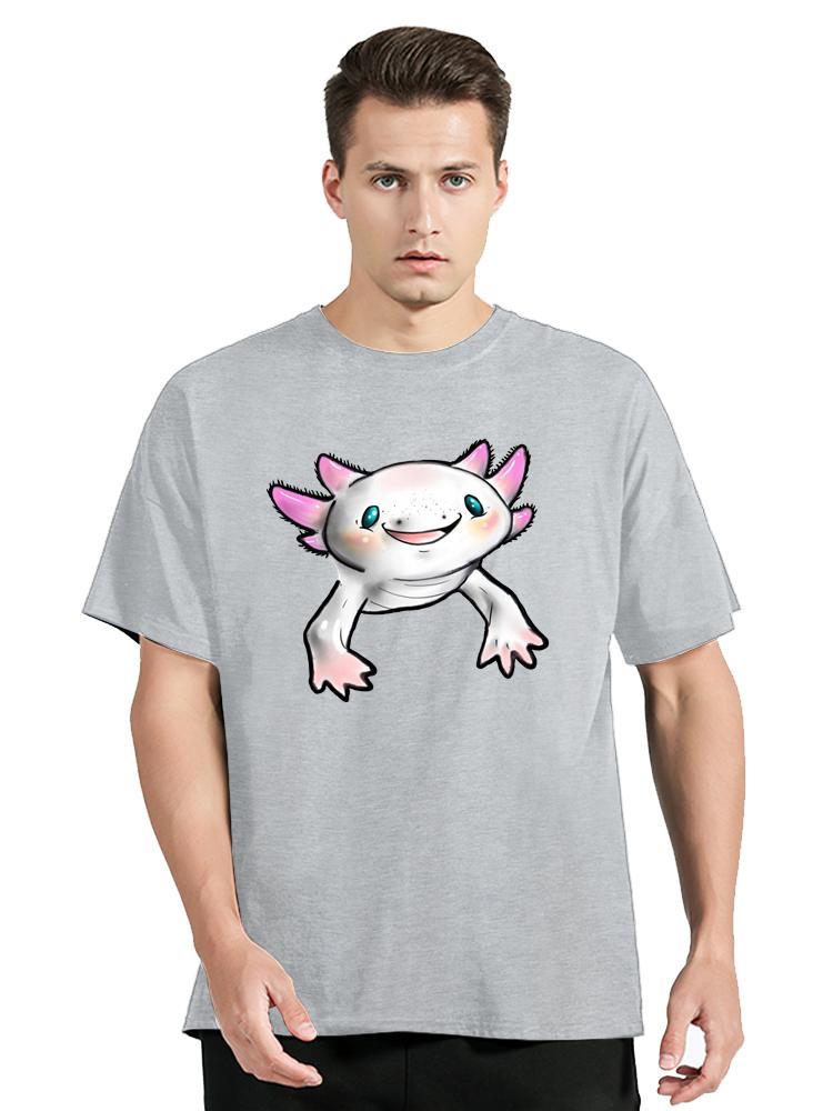 Ajolote Axolotl Übergroßes T-Shirt Sommer Herrenbekleidung Japanisch Fitness Fitness T-Shirt Anime Mode Baumwoll-T-Shirt Designer