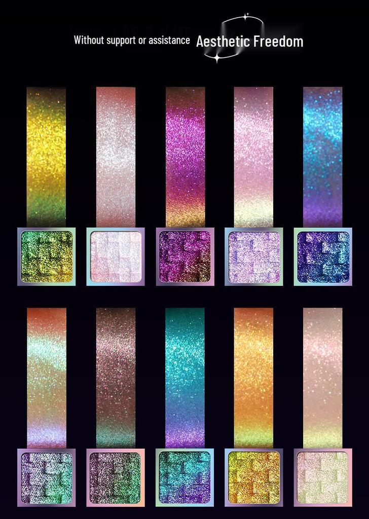 UCANBE Palette Occhi Drago Cambia Colore Dieci Colori e Illuminante