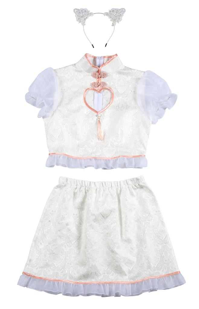 Clearstone Royal China Cosplay Halloween Cat China Sweet Women's Medium White