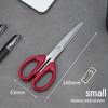 Deli 6009 Large Stainless Steel Round Head Scissors for Students & Office Use