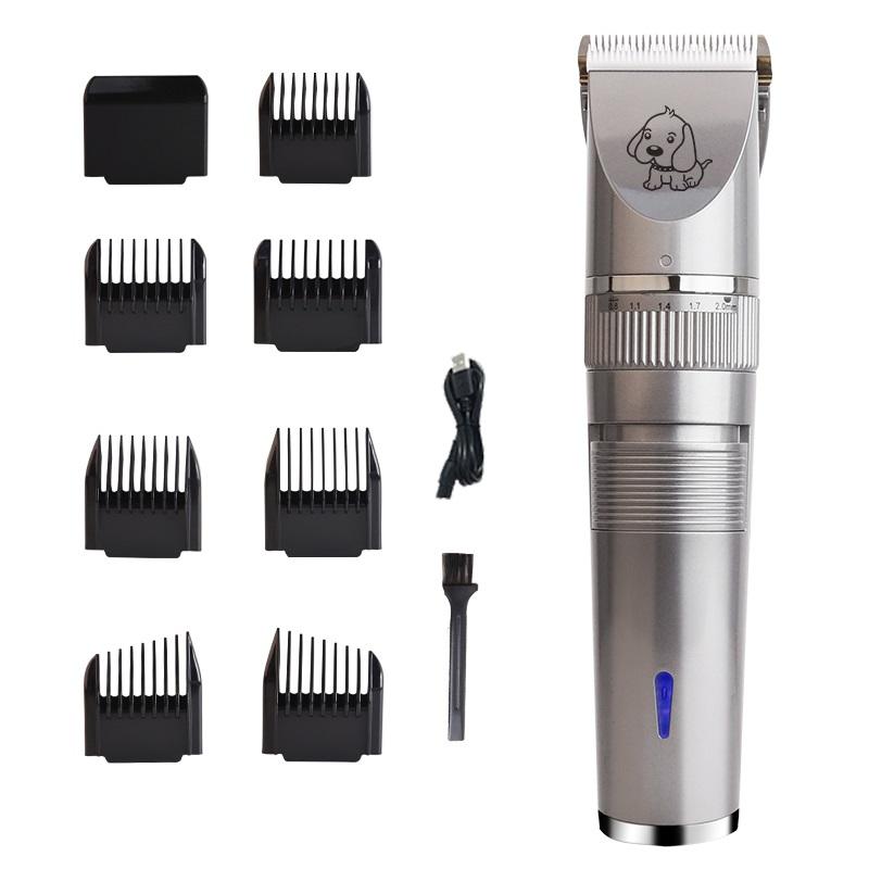 Manufacturer Rechargeable Low Noise Pet Electric Hair Clipper Shaver Ceramic Blade Cat and Dog Hair Clipper USB
