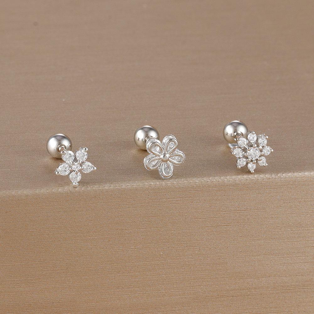 Sada 3 kusů náušnic pecek ve tvaru korunky z nerezové oceli ve zlaté barvě pro ženy, pozlaceno 14K zlatem, s krystalem zirkonu, unikátní náušnice ve tvaru koňského oka, šperky