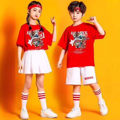 Children’s Day Chinese Style Performance and Choir Costume for Elementary Sports and Cheerleading