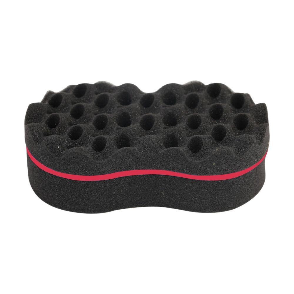 Oval Barber Locking Hair Brush Afro Curl Wave Multi-holes Double Sided Sponge