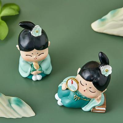 Künstlerische chinesische Tang-Dynastie Niangniang Auto Ornament Miniatur Dekoration Heim Büro Computertisch Dekor Handwerk Geburtstagsgeschenk